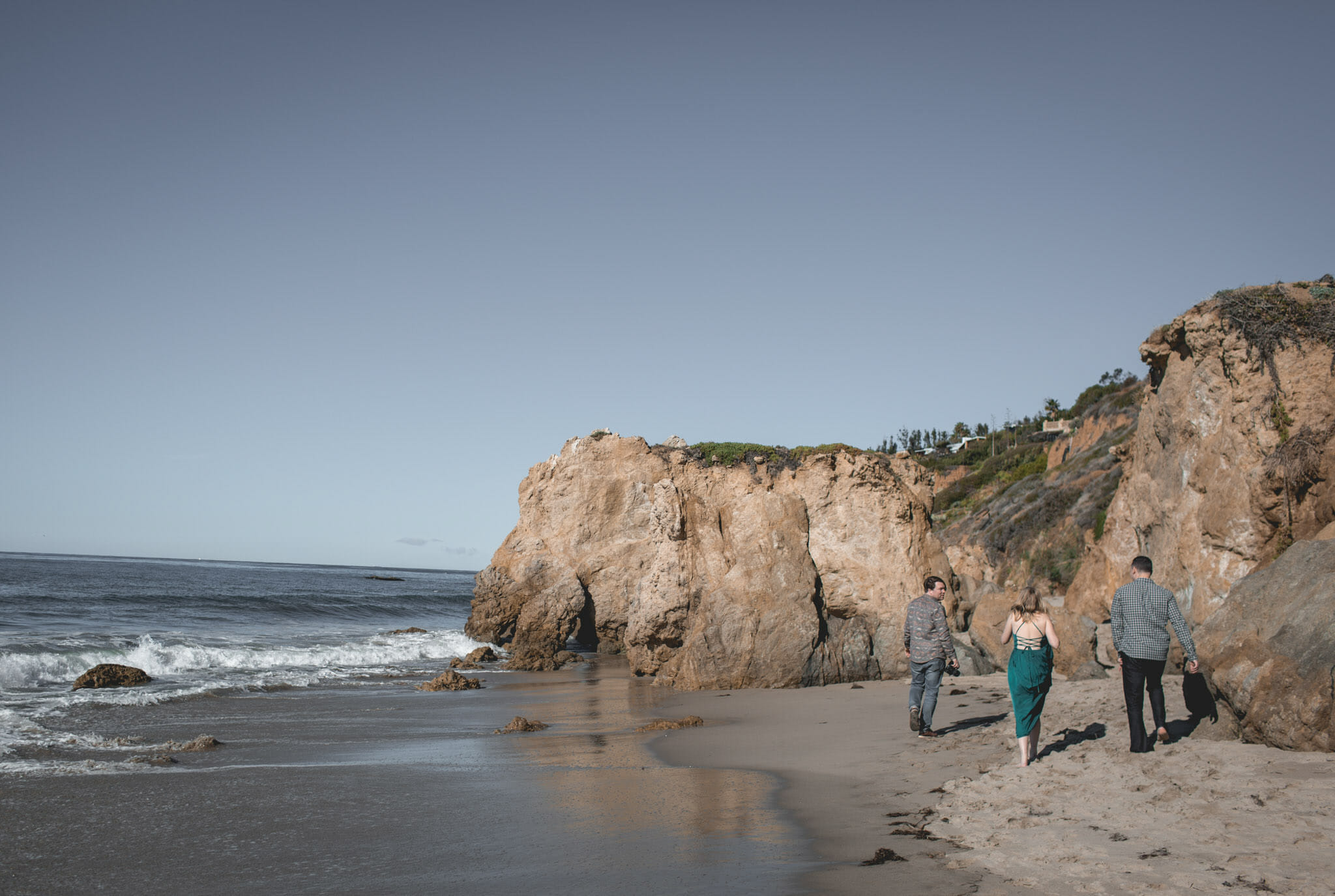 Engagement photos in Malibu