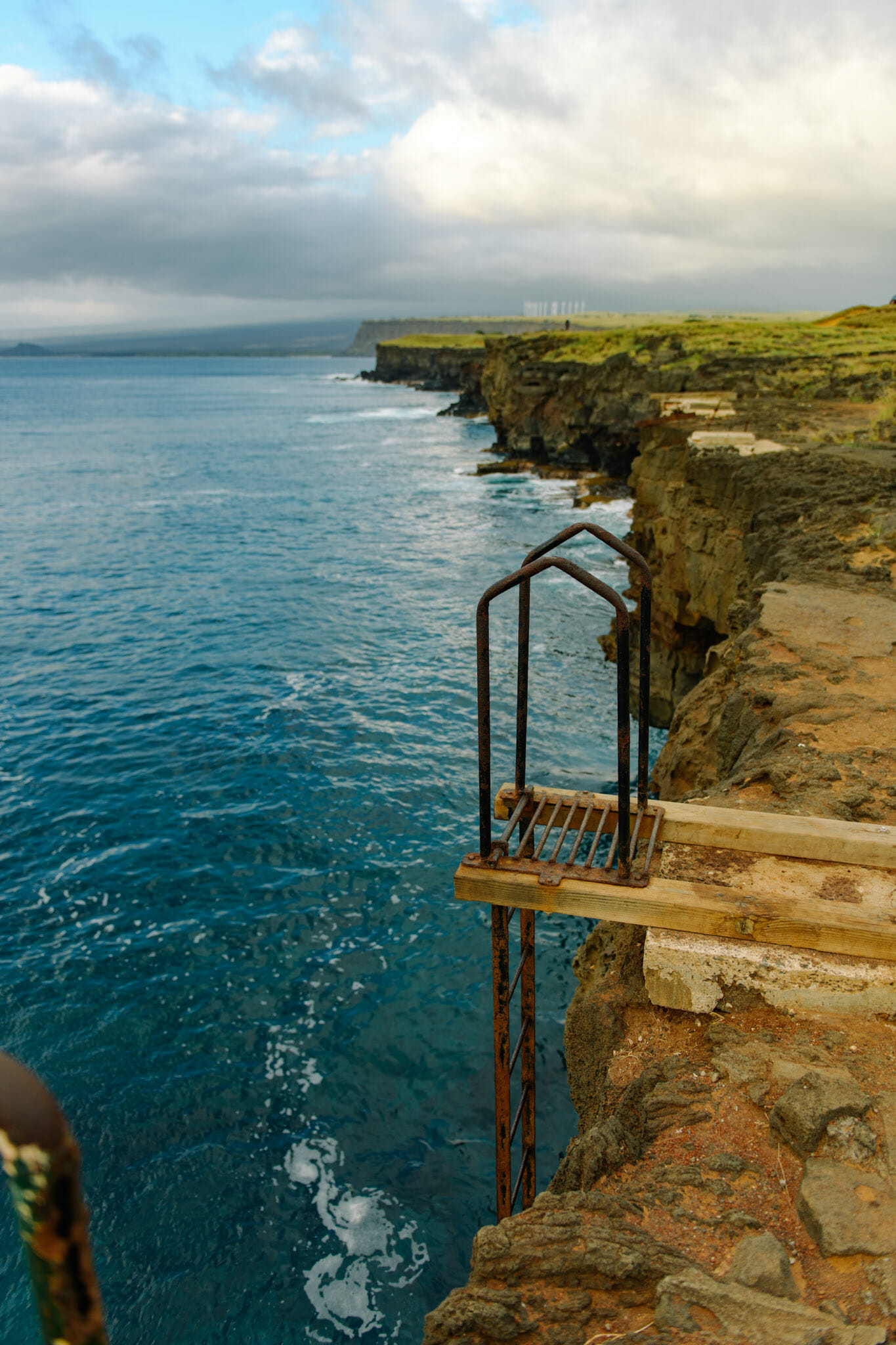 Rusty ladder on the southernmost tip of the united states