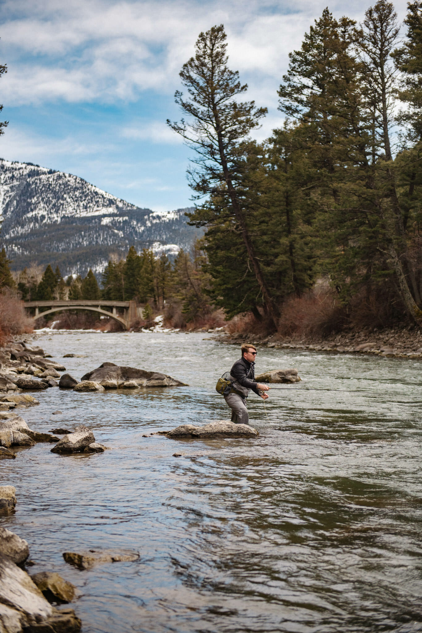 Handsome fella flyfishing